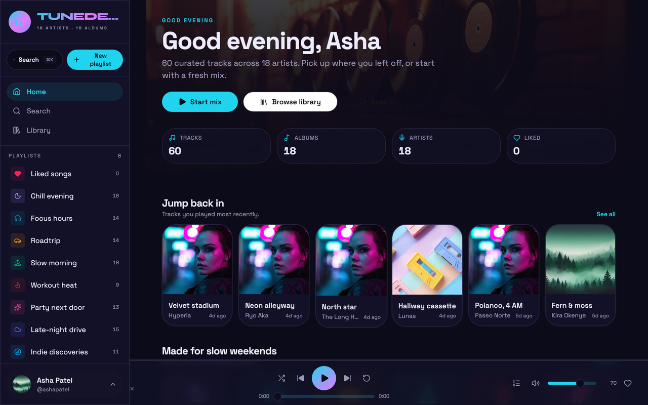 TuneDeck screenshot